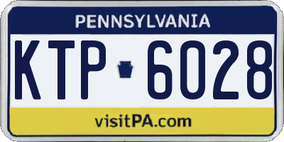 PA license plate KTP6028