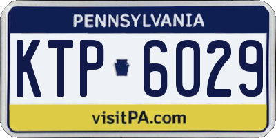 PA license plate KTP6029