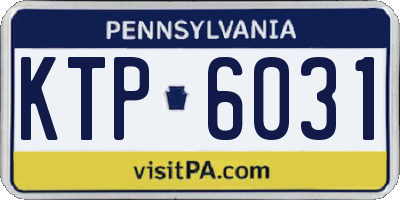 PA license plate KTP6031