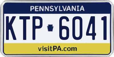 PA license plate KTP6041