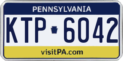 PA license plate KTP6042