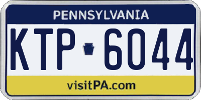 PA license plate KTP6044
