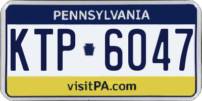 PA license plate KTP6047