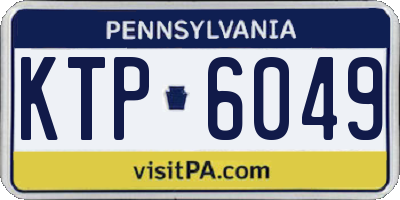 PA license plate KTP6049
