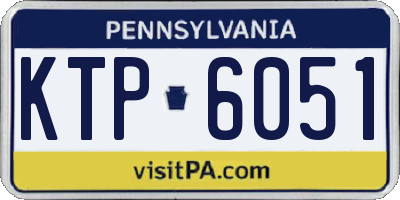 PA license plate KTP6051