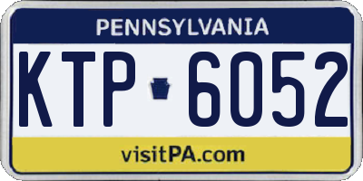 PA license plate KTP6052