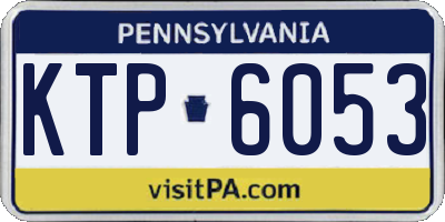 PA license plate KTP6053