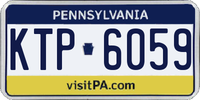 PA license plate KTP6059