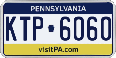 PA license plate KTP6060