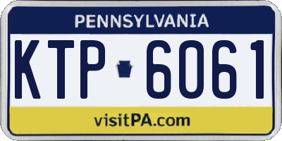 PA license plate KTP6061
