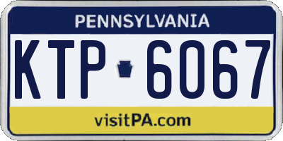 PA license plate KTP6067