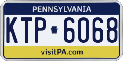 PA license plate KTP6068
