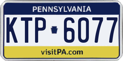 PA license plate KTP6077