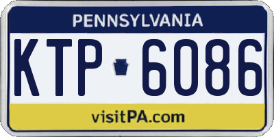 PA license plate KTP6086