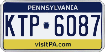PA license plate KTP6087