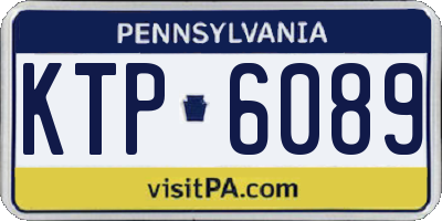 PA license plate KTP6089