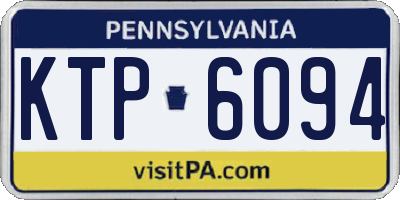 PA license plate KTP6094