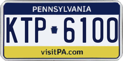 PA license plate KTP6100