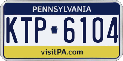 PA license plate KTP6104