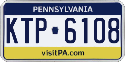 PA license plate KTP6108