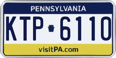 PA license plate KTP6110