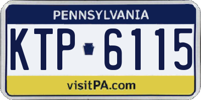 PA license plate KTP6115
