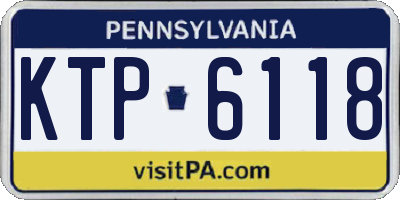 PA license plate KTP6118