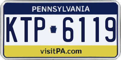 PA license plate KTP6119