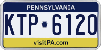 PA license plate KTP6120
