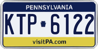 PA license plate KTP6122