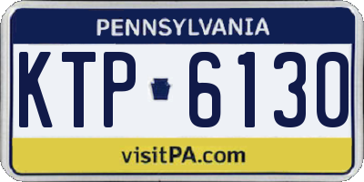 PA license plate KTP6130