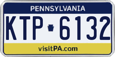 PA license plate KTP6132