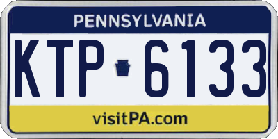 PA license plate KTP6133