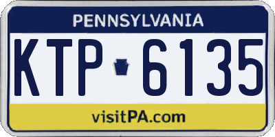 PA license plate KTP6135