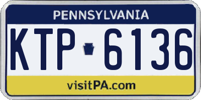 PA license plate KTP6136