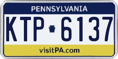 PA license plate KTP6137