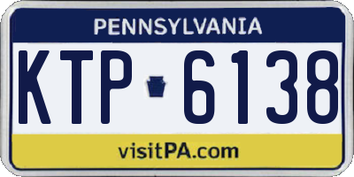 PA license plate KTP6138