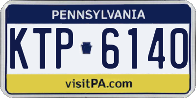 PA license plate KTP6140