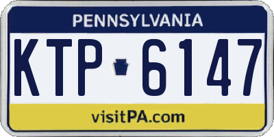 PA license plate KTP6147
