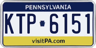 PA license plate KTP6151