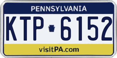 PA license plate KTP6152