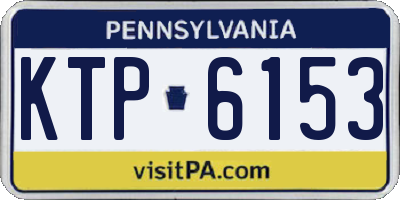 PA license plate KTP6153
