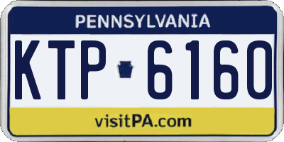PA license plate KTP6160