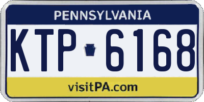 PA license plate KTP6168