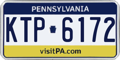 PA license plate KTP6172