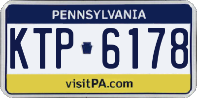 PA license plate KTP6178