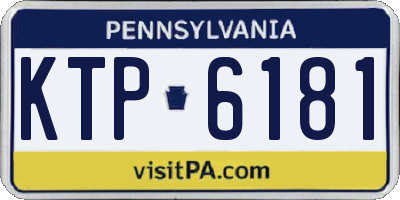 PA license plate KTP6181