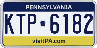 PA license plate KTP6182