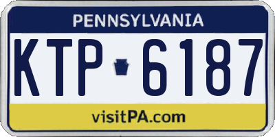 PA license plate KTP6187