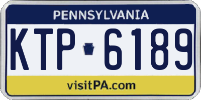 PA license plate KTP6189